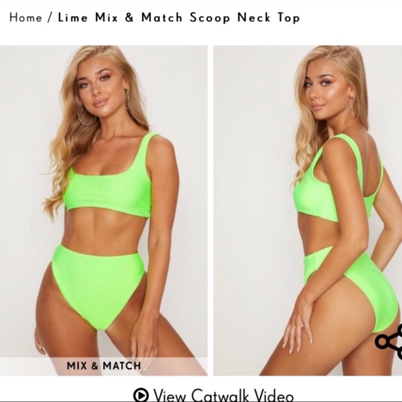 pretty little thing neon bikini